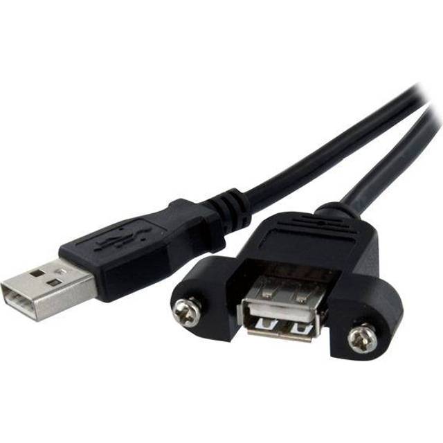 StarTech.com USBPNLAFAM1 1 ft Panel Mount USB Cable A To A - F/M