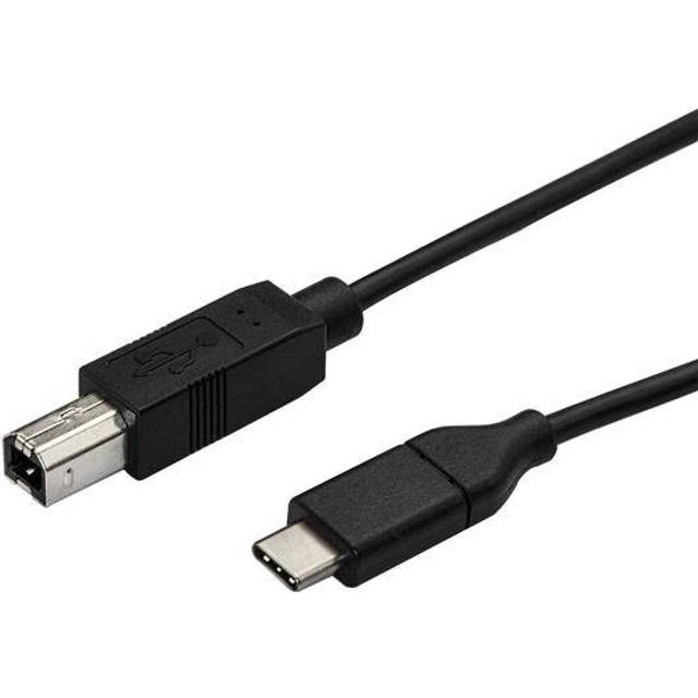 StarTech.com USB-C till USB-B skrivarkabel – St/St – 3 m – USB 2.0 – USB C till USB B-kabel – USB typ C skrivarkabel