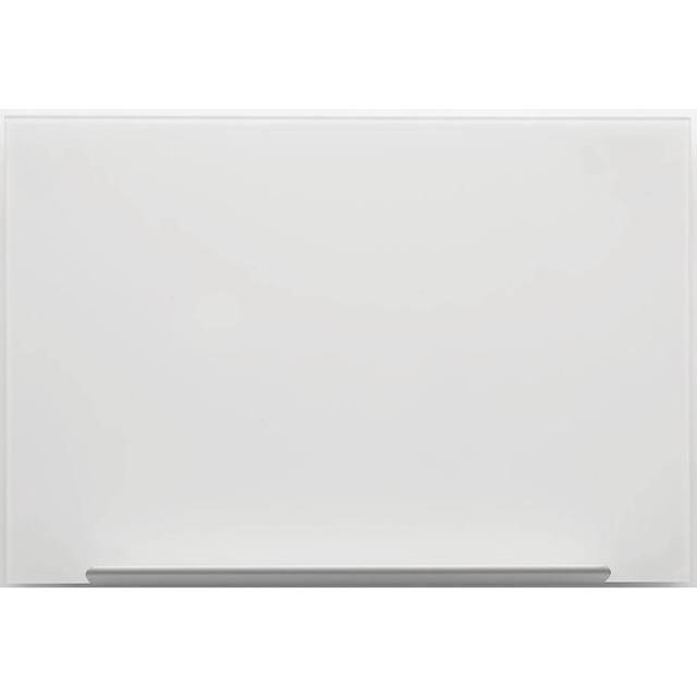 Nobo Magnetisk Whiteboardtavla i Glas med Avtagbar Pennhållare, 1000 x 560mm, Väggmonterad med InvisaMount, Impression Pro, Vit, 1905176