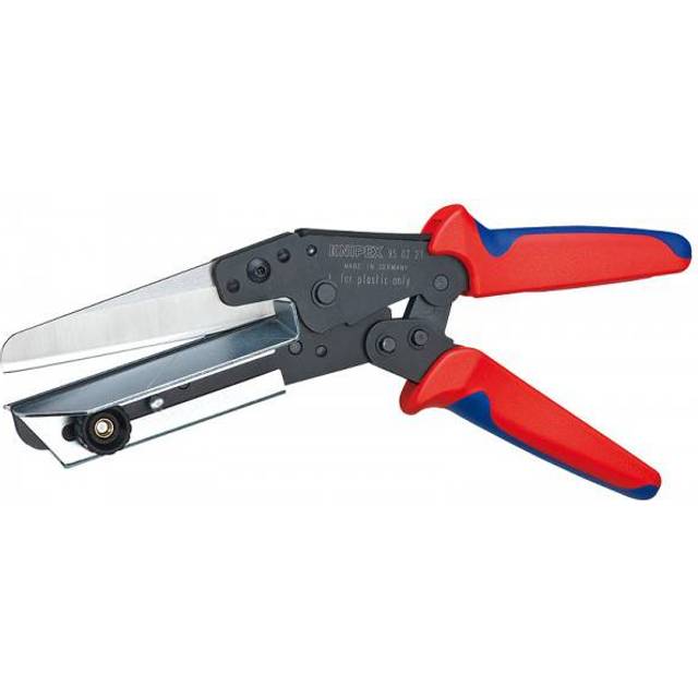 Knipex Sax för plaster även för kabelkanaler brunerat, Med flerkomponentsöverdrag 275 mm 95 02 21