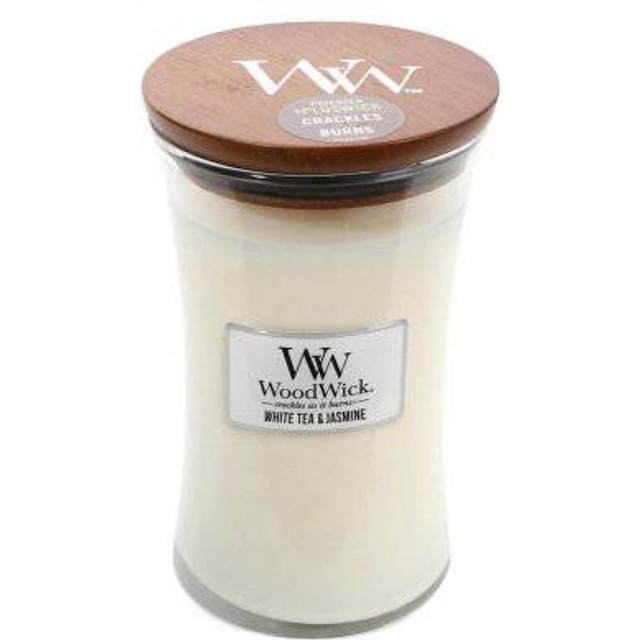 Woodwick Large Hourglass White Tea & Jasmine Candle 21.5oz