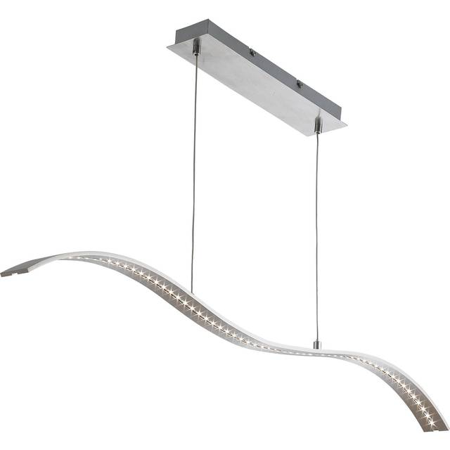 Searchlight 2076SS Led Bar Lights - Pendant Bar Satin Silver - Wavey