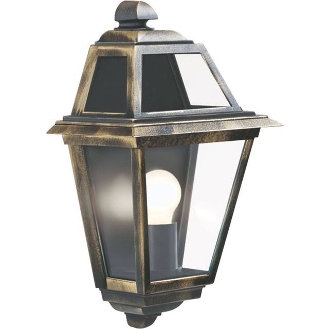 Searchlight 1523 New Orleans - 1 Light Outdoor Wall Bracket Black Gold