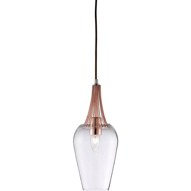 Whisk Pendant - Chrome and Clear Glass - Chrome - Grey