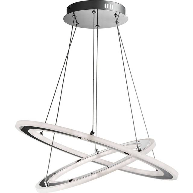 Searchlight 5882-2CC Solexa - Led 2 Hoops Ceiling Chrome Frosted Acryl