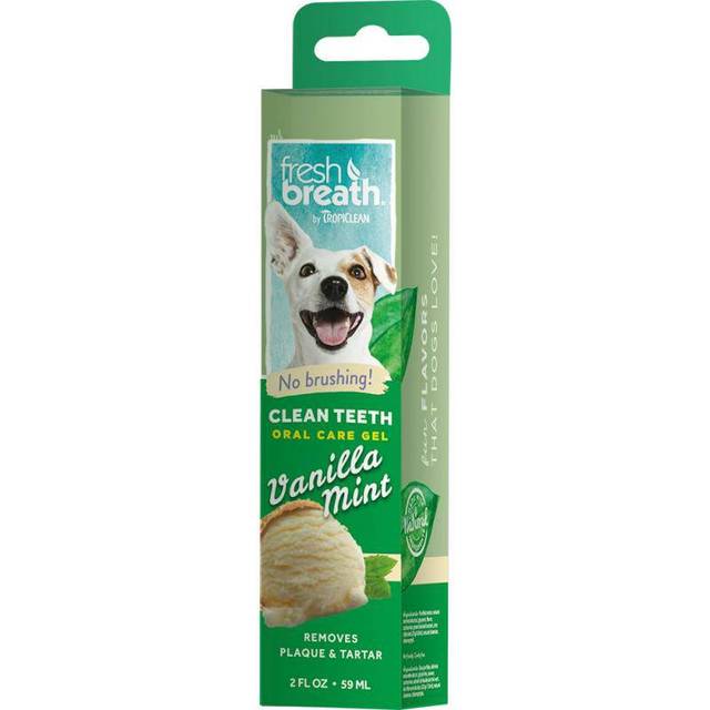 Tropiclean Fresh Breath Oral Dental Care Gel for Dogs with Vanilla Mint Flavouring 59ml