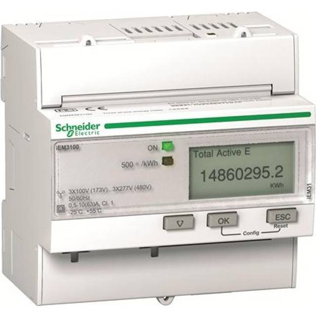A9MEM3100 - Direct kilowatt-hour meter 63A A9MEM3100