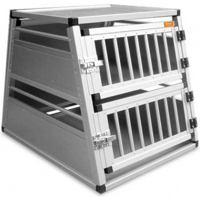 Dogman Aluminium Hundbur Dubbel 82cm