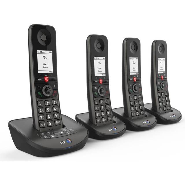 BT Advanced Z Cordless Telephone & Answer Machine - Quad