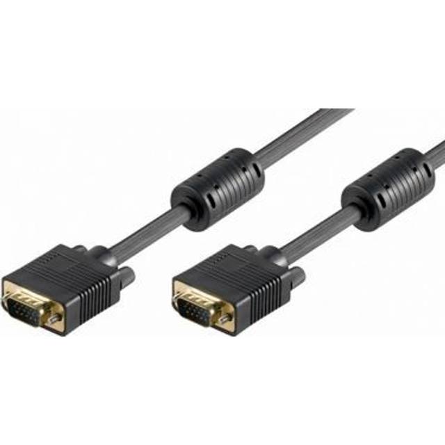 Wentronic monitor kabel (15-polig HD-kontakt på 15-polig HD-kontakt, SVGA, XGA) 30 m svart