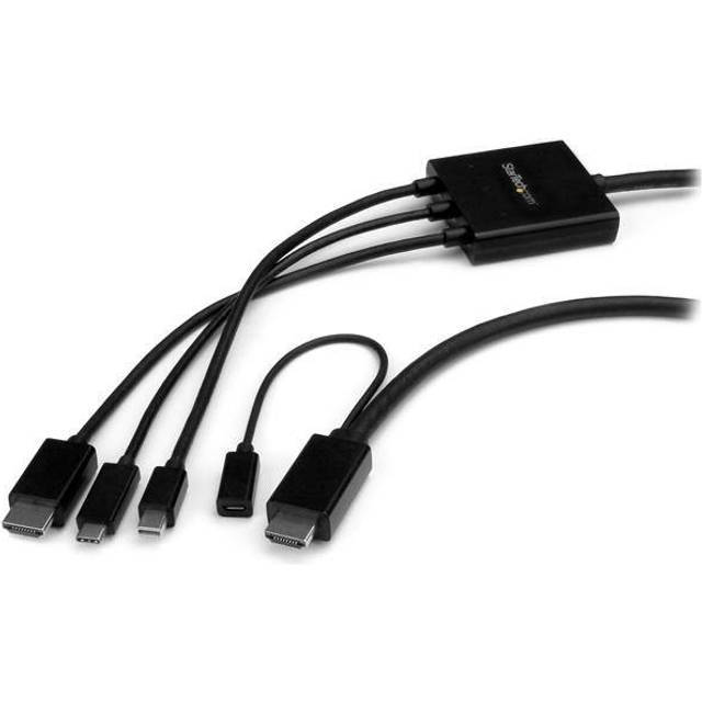 StarTech.com USB-C, HDMI or Mini DisplayPort to HDMI Converter Cable - 2 m (6 ft.)