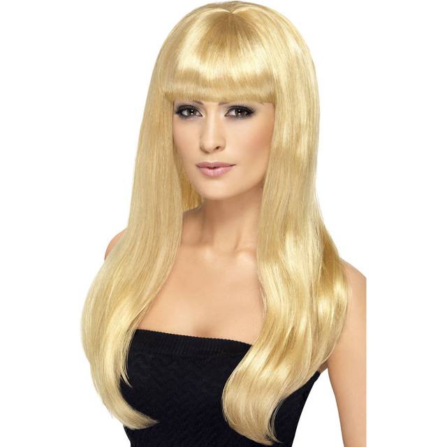 Blond Peruk Med Lugg