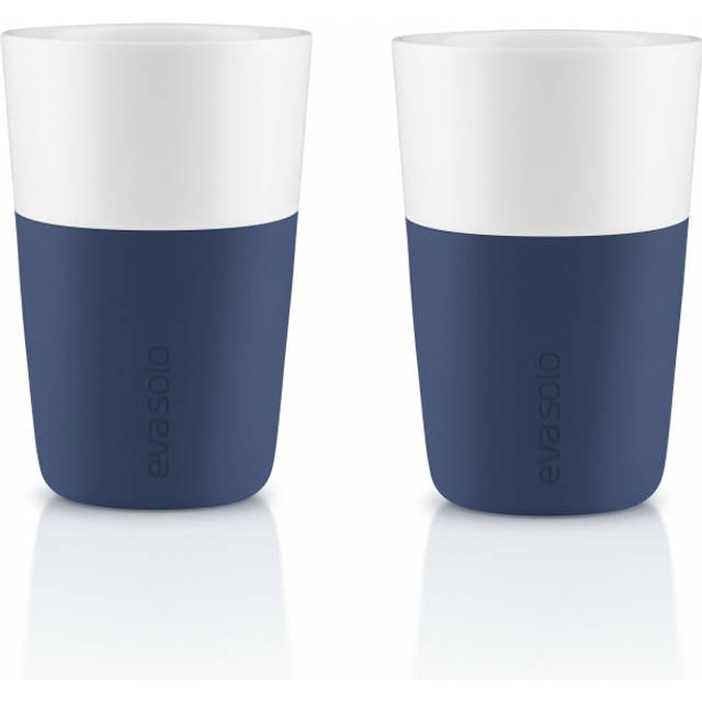 Eva Solo - Colour Grip Latte Macchiato Tumbler Set of 2 360ml - elefanten grau/H x Ø 12,5x8,5cm/spülmaschinenfest - elephant grey (12.5 x &#8960;8.5cm)