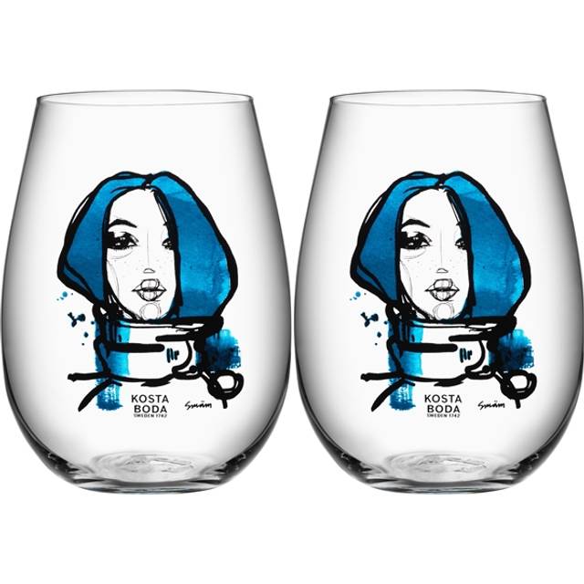 Kosta Boda - All About You Tumbler 57 Cl 2-pack Miss You - Blå