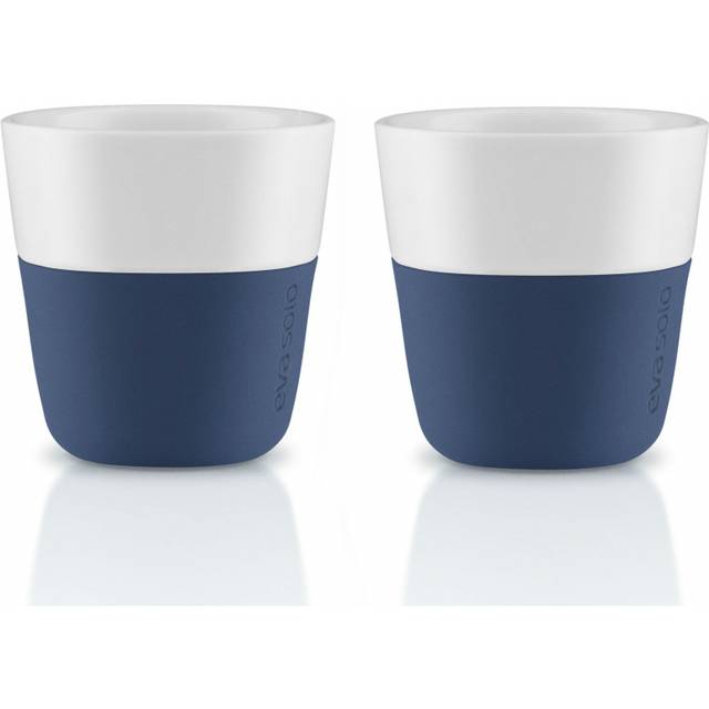Eva Solo - Colour Grip Espresso Mug Set of 2 80ml - carbon schwarz/H x Ø 6,2x6cm/spülmaschinenfest - carbon black (6.2 x &#8960;6.0cm)