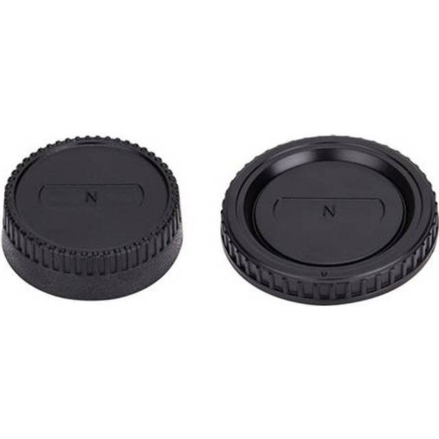 JJC Rear Lens Cap / Body Cap Combo - Nikon Fit