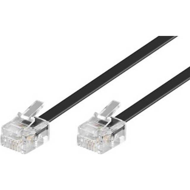 Microconnect 6m RJ11 m/m 6m Black telephony cable