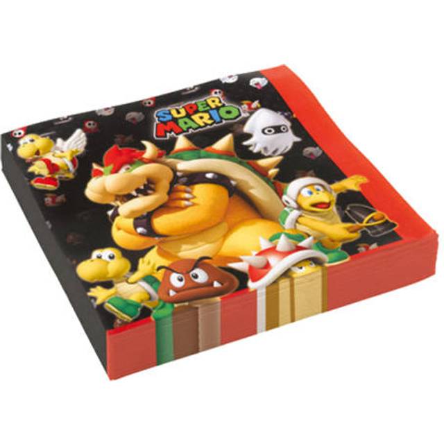 Amscan 511554 Super Mario 2ply Lunch Napkins - 16 Pack