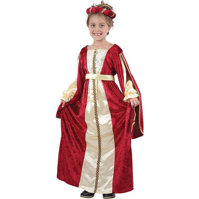 Child girl royal regal princess tudor world book week fancy dress costume