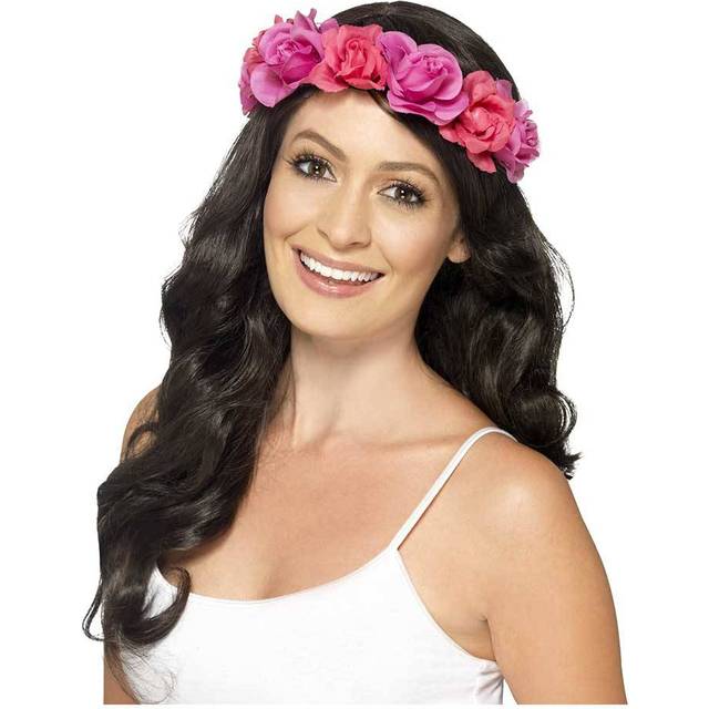 Floral pink headband