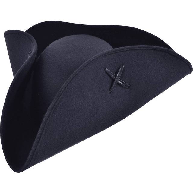 Adult Black Pirate Tricorn Hat