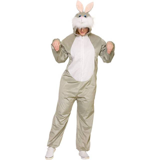 Deluxe Adult Bunny Costume Animal Fancy Dress Party Outfit