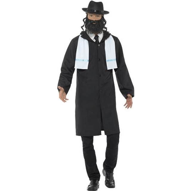 Smiffy's 44689m Rabbi Costume (medium) -  rabbi mens fancy dress costume religious jewish adults hat beard outfit