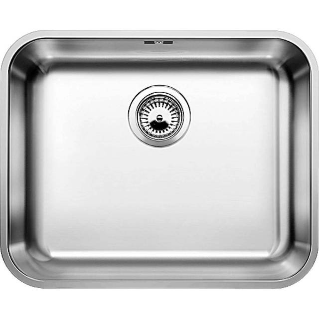 Single Bowl Undermount Chrome Stainless Steel Kitchen Sink - Blanco Supra 500-U