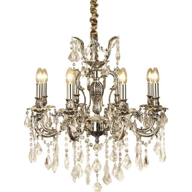 ALLINGTON takkrona 8 - arm, antiksilver - Aneta Lighting
