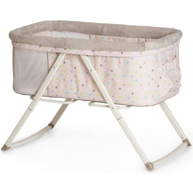 Hauck dreamer rocking crib cot bed travel cot born to 6 month