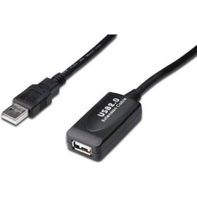 USB 2.0 Repeater Cable USB A male / A female, Length 20m