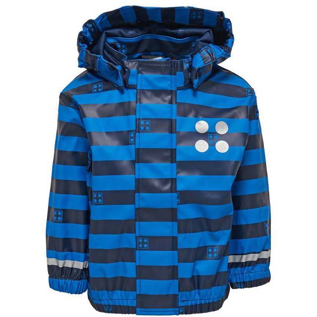 LEGO® Wear Regnjacka - Blå/Marinblårandig - LEGO® Wear - 3 år (98) - Regnjacka