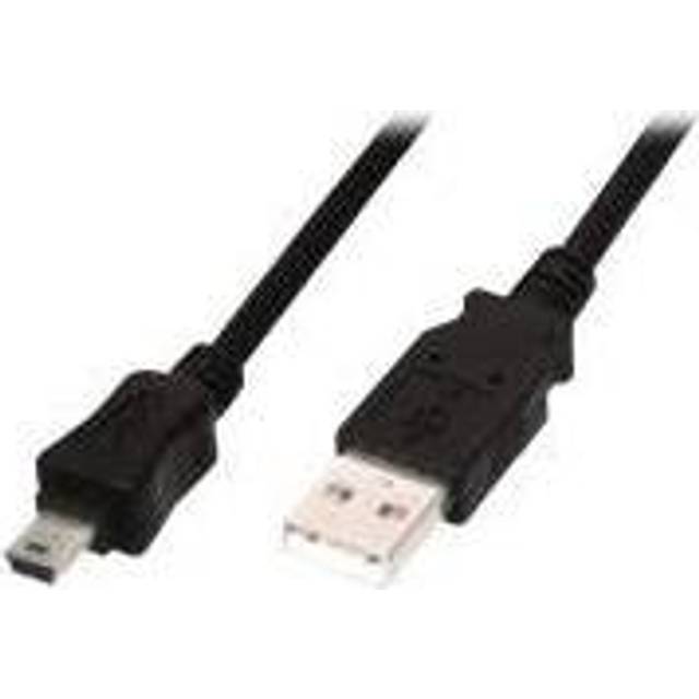 USB 2.0 connection cable, type  A - mini B (5pin) M/M, 1.8m, USB 2.0 conform, bl