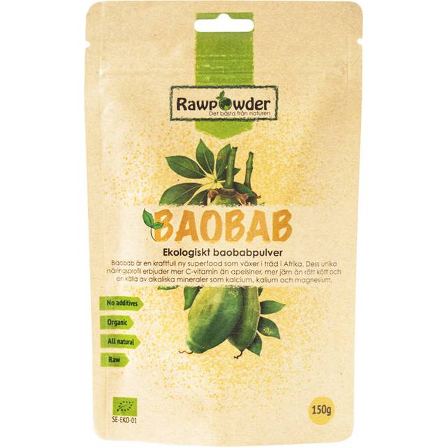 Rawpowder Baobab pulver 150 gram