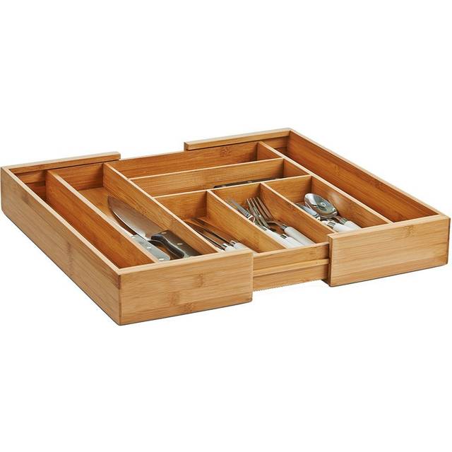 Besticklåda Zeller Bambu Utdragbar 35-58X43X6,5Cm