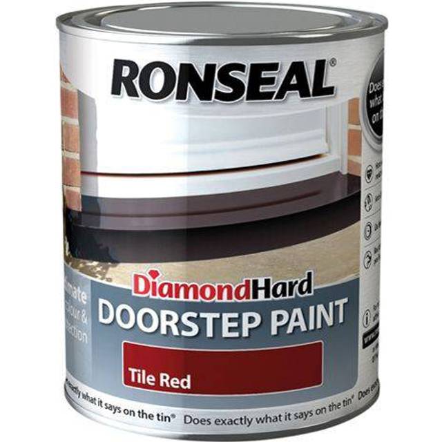 Ronseal diamond hard doorstep paint red 250ml