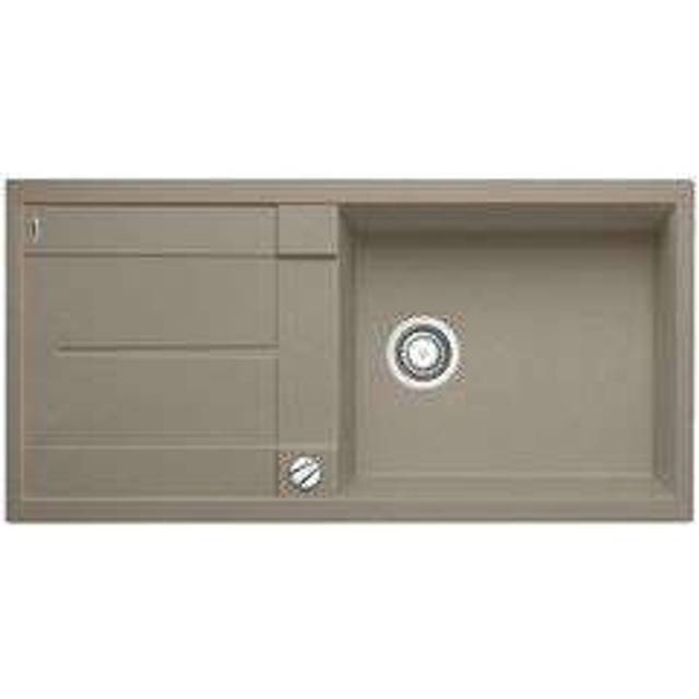 Metra Xl Single Bowl Inset Kitchen Sink - Tartufo (615mm L X 500mm W)