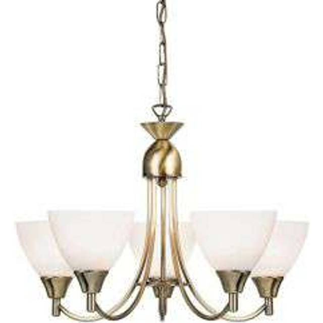 Alton 5 Pendant Light - Antique Brass