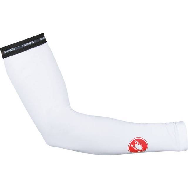 Castelli UPF 50+ Light Armvärmare Vit, Str. M (M)