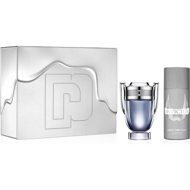 Paco Rabanne Invictus 100ml Eau de Toilette Gift Set 150ml Deodorant for Him