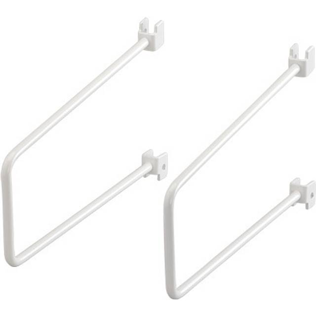 Bokstöd För Väggskena Elfa 200Mm Vit 2-Pack