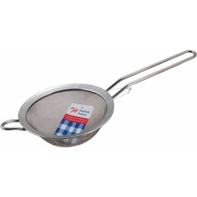 Tala rostfritt stål sil, 14 cm diameter med fint nät, perfekt för tvätt och silning av frukt, bärris och baljväxter