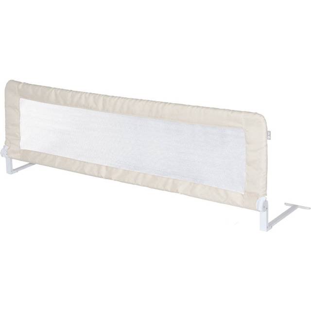 roba Sängskyddsklaff Klipp-Klapp 135 cm - Hopfällbart fallskydd för spädbarn & barn - Skyddsgaller för barnsängar - 50 cm högt - Beige