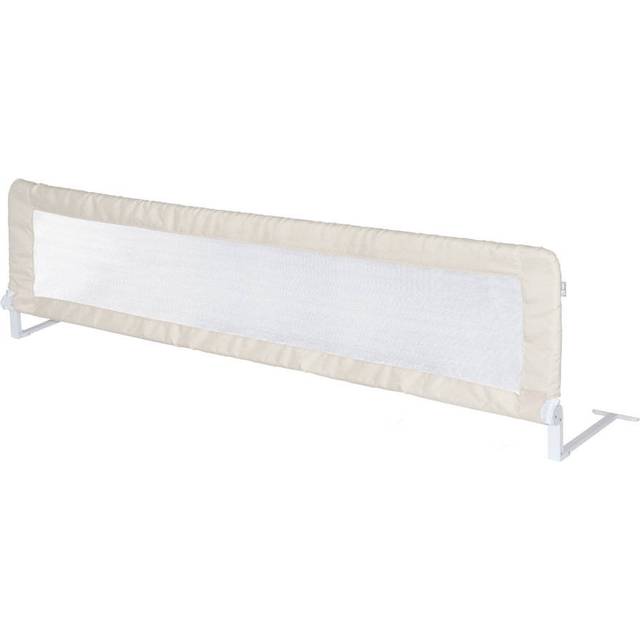 roba Sängskyddsklaff Klipp-Klapp 150 cm - Hopfällbart fallskydd för spädbarn & barn - Skyddsgaller för barnsängar - 50 cm högt - Beige