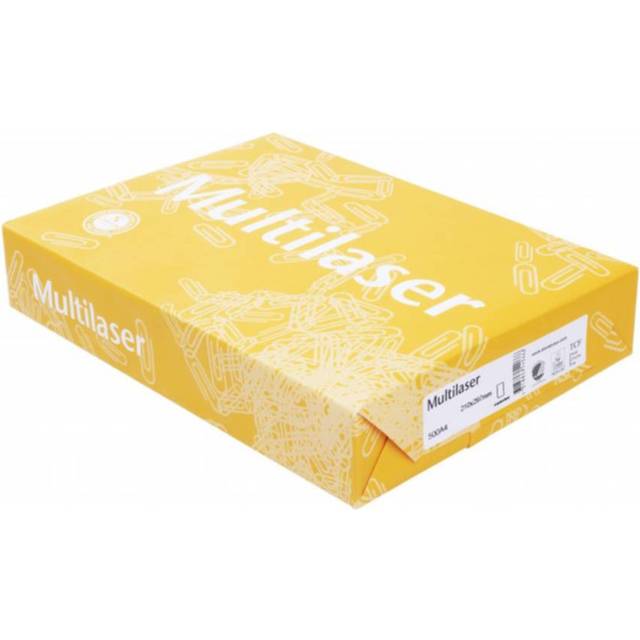 Multilaser A4 80g ohålat 500 ark
