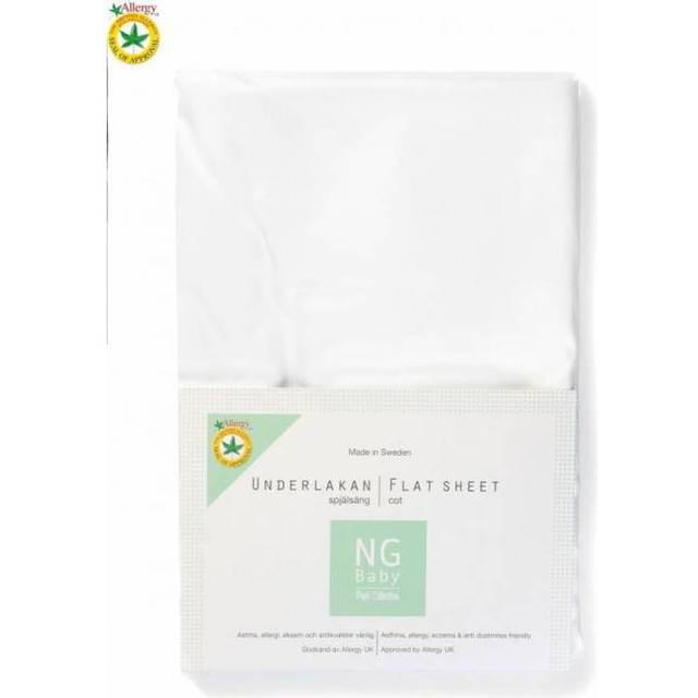NG Baby - Fladt lagen til krybbe/ tremmeseng Pure - Hvid