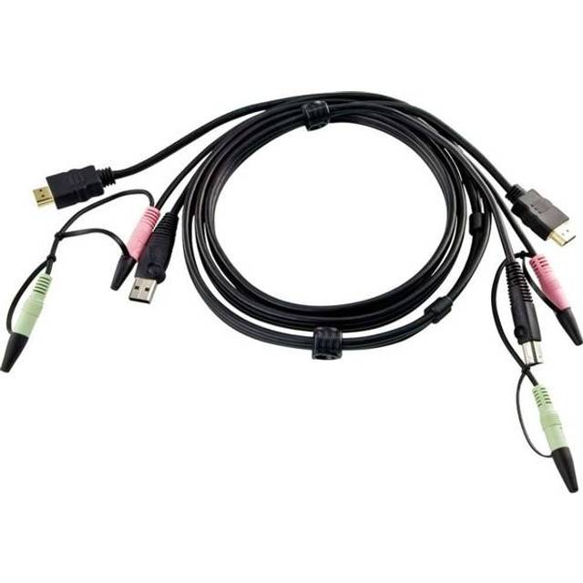 Aten 2L-7D02UH-kabel (USB, HDMI) 1,8 m