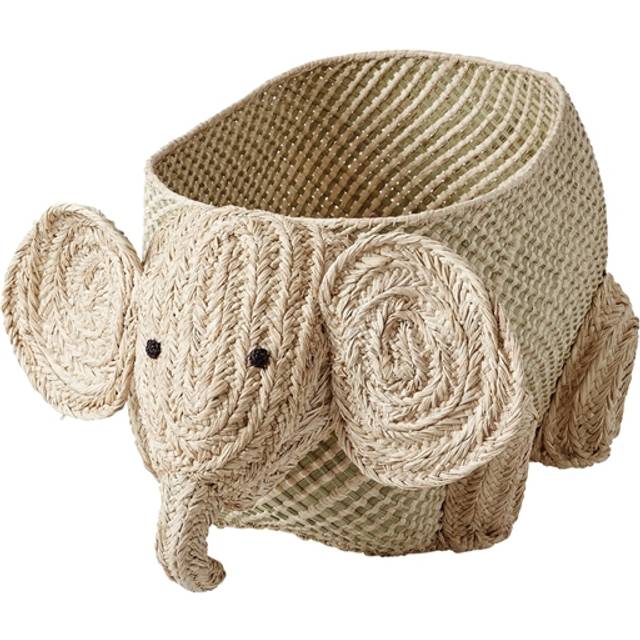 RICE Rice raffia förvaringskorg djur Elefant - Beige