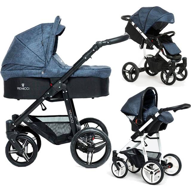 Venicci Soft Vento 2 in 1 Travel System - Light Grey / Black