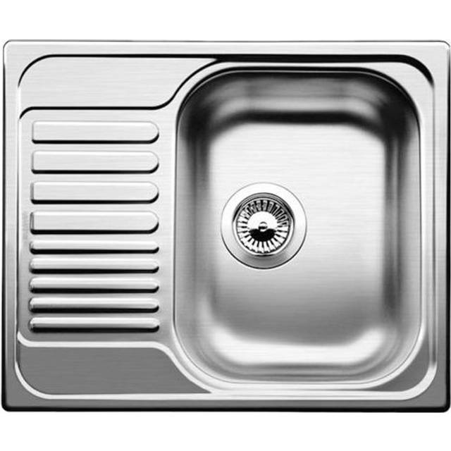 Sink tipo 45 s Mini in stainless steel 1 bowl + reversible drainer 60,5x50cm with manual drain (516524) - Blanco